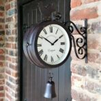 reloj estacion exterior de doble cara