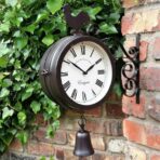 reloj estacion exterior de doble cara