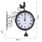 reloj estacion exterior de doble cara