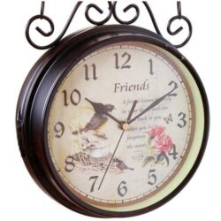 reloj de estacion de doble cara