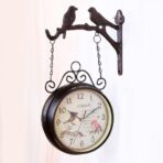 reloj de estacion de doble cara