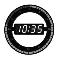 reloj de pared digital vintage