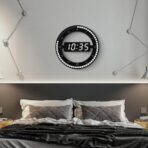 reloj de pared digital vintage