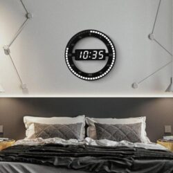 reloj de pared digital vintage