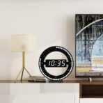 reloj de pared digital vintage