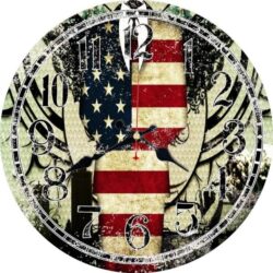 reloj bandera americana