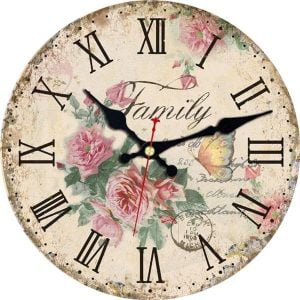 reloj flor rosa