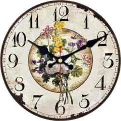 reloj de flores