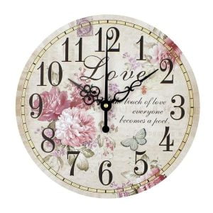 reloj flor vintage