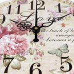 reloj flor vintage