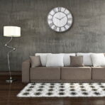 reloj industrial de madera