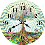 reloj de pared del arbol de la vida