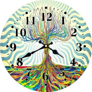 reloj de pared del arbol de la vida