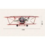 reloj de pared avion vintage