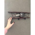 reloj de pared avion vintage