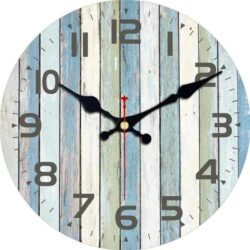reloj de pared azul claro