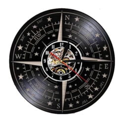 reloj de pared brujula