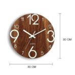 reloj de pared marron