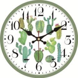 reloj de pared cactus
