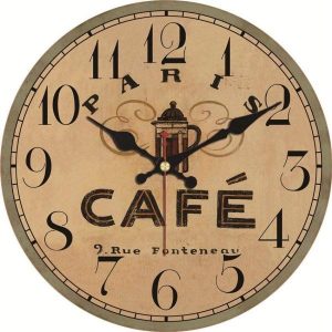 reloj de pared cafetera