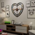 reloj de pared en forma de corazon