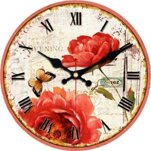 reloj de pared de amapola