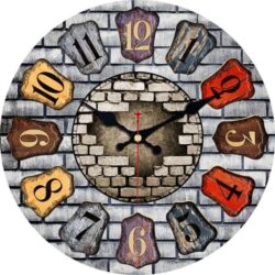 reloj de pared de color