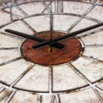 reloj de pared efecto oxido
