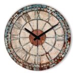 reloj de pared efecto oxido