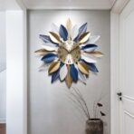reloj de pared hoja