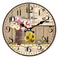 reloj de pared de flores 1