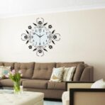 reloj de pared de flores