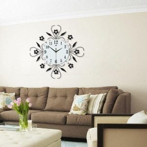 reloj de pared de flores