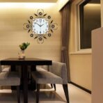 reloj de pared de flores