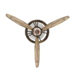 reloj de pared avion de helice