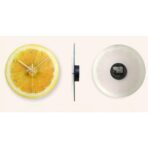 reloj de pared amarillo limon