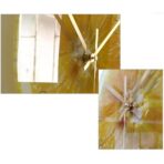 reloj de pared amarillo limon