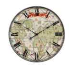 reloj de pared mapa mundial