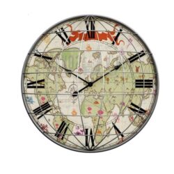 reloj de pared mapa mundial