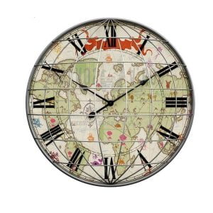 reloj de pared mapa mundial