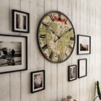 reloj de pared mapa mundial