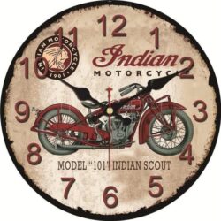 reloj de pared de moto vintage