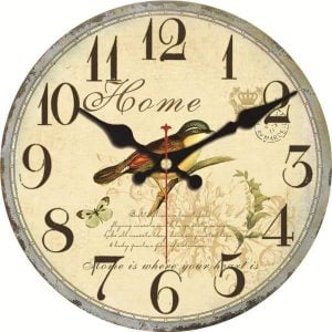 reloj de pared de pajaro