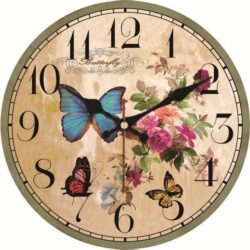 reloj de pared mariposas