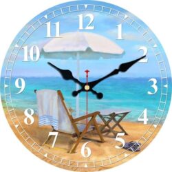reloj de pared de playa