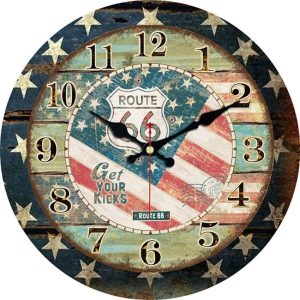 reloj de pared ruta 66