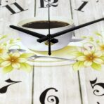 reloj de pared taza de cafe