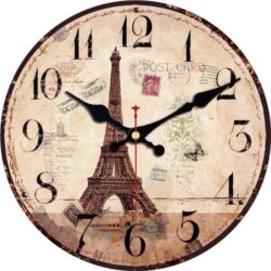 reloj de pared torre eiffel