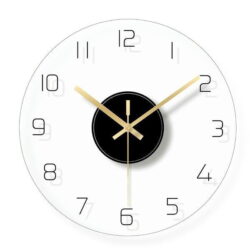 reloj de pared diseno de vidrio