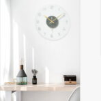 reloj de pared diseno de vidrio